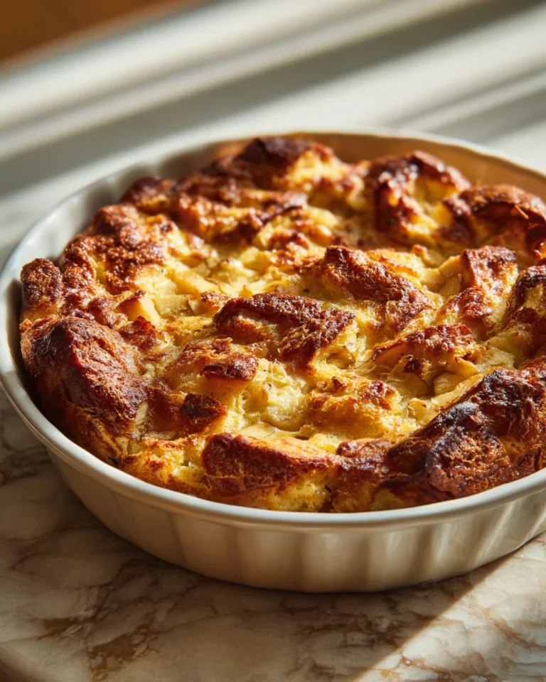 Apple Cider Bread Pudding