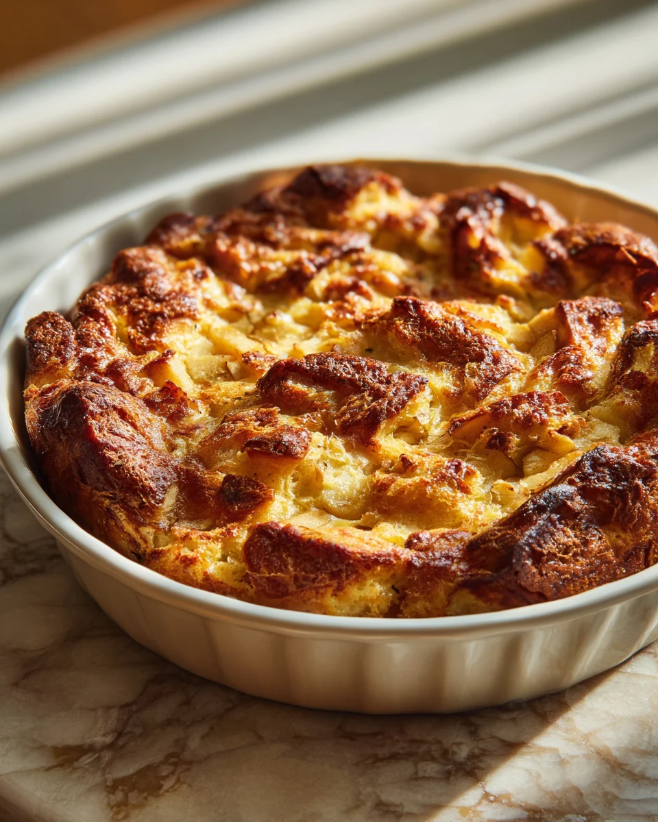 Apple Cider Bread Pudding