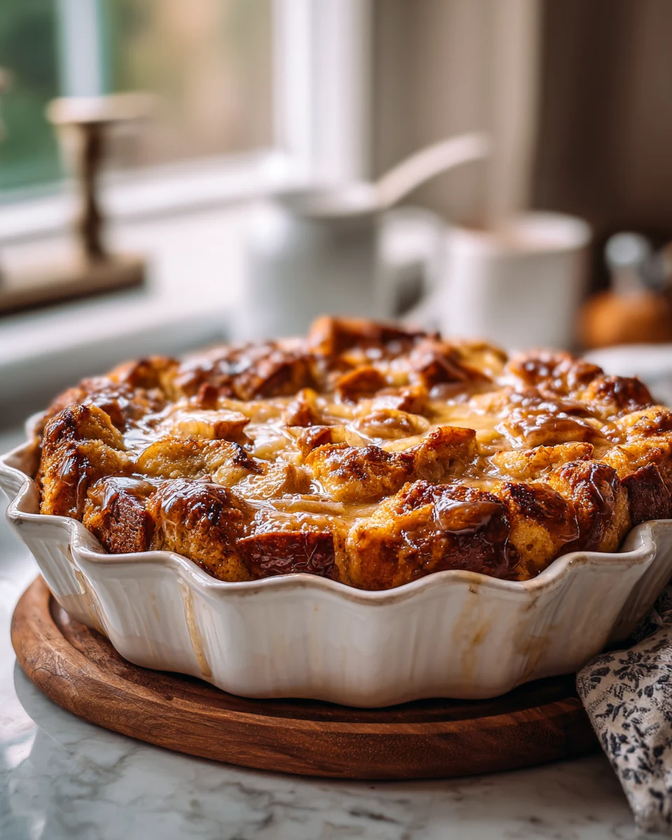 Apple Cider Bread Pudding