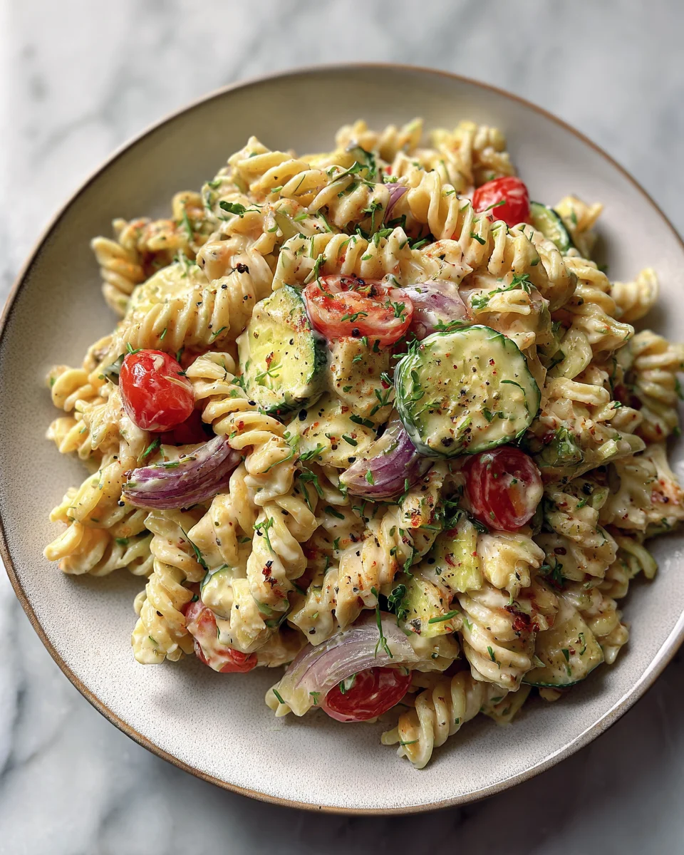Avocado Ranch Pasta Salad