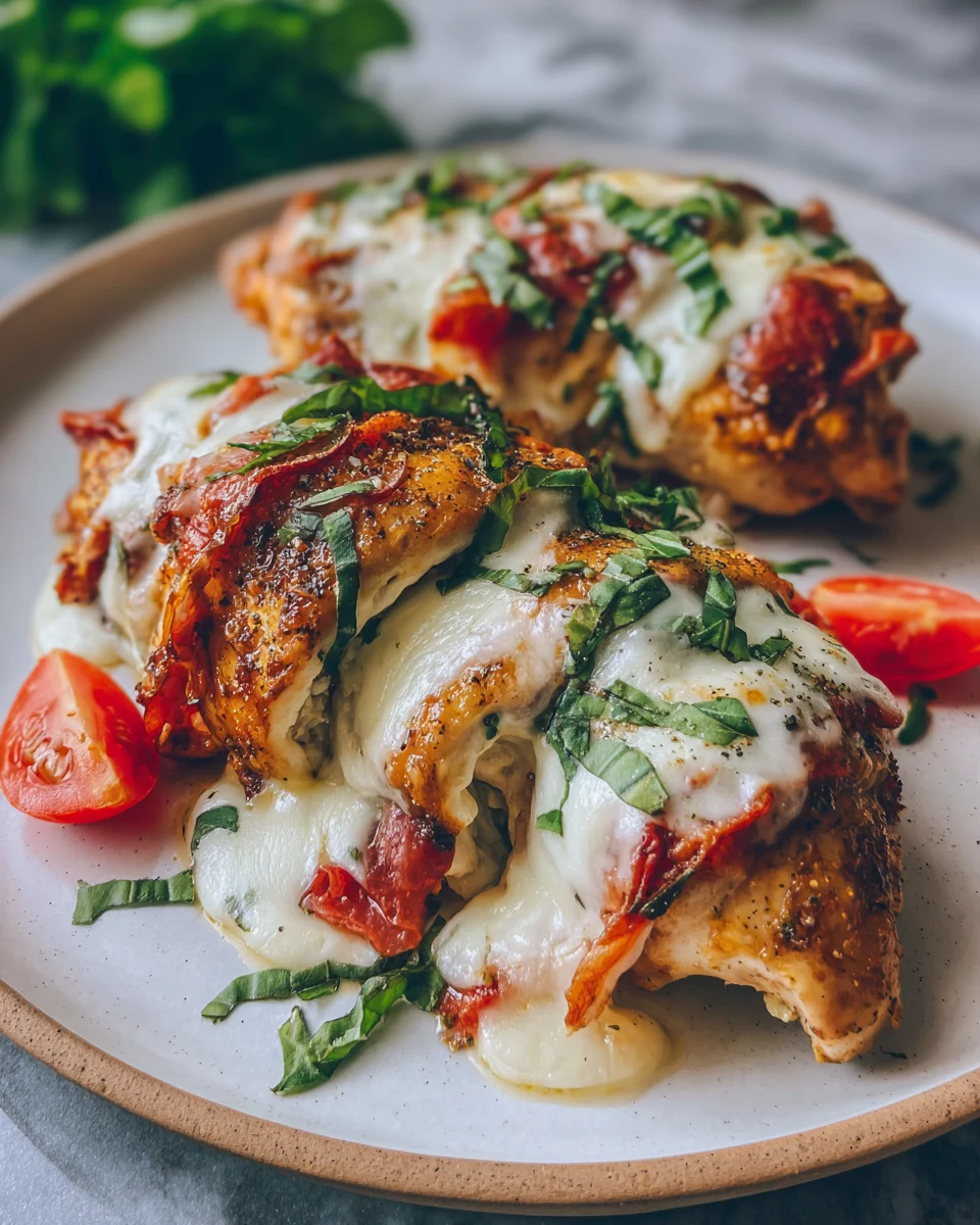 Baked Mozzarella Stuffed Chicken