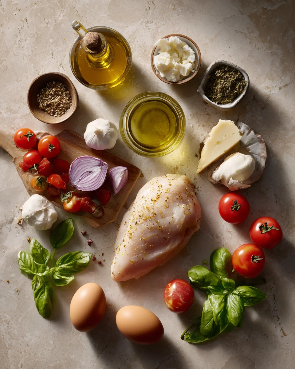 Baked Tuscan Mozzarella Chicken