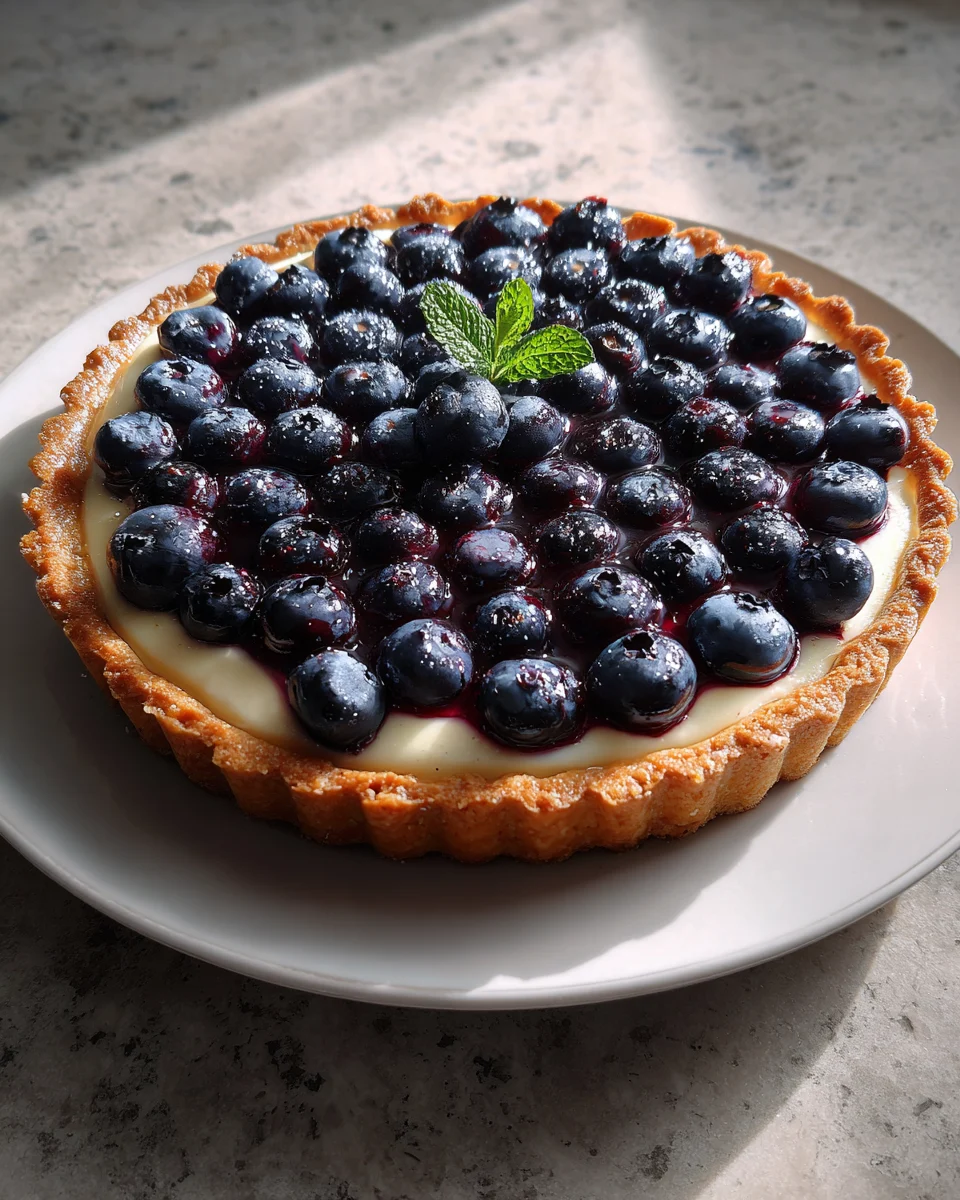 Blueberry Cream Cheese Tart