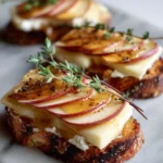 Brie and Apple Crostini