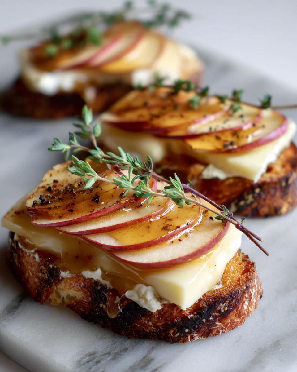 Brie and Apple Crostini
