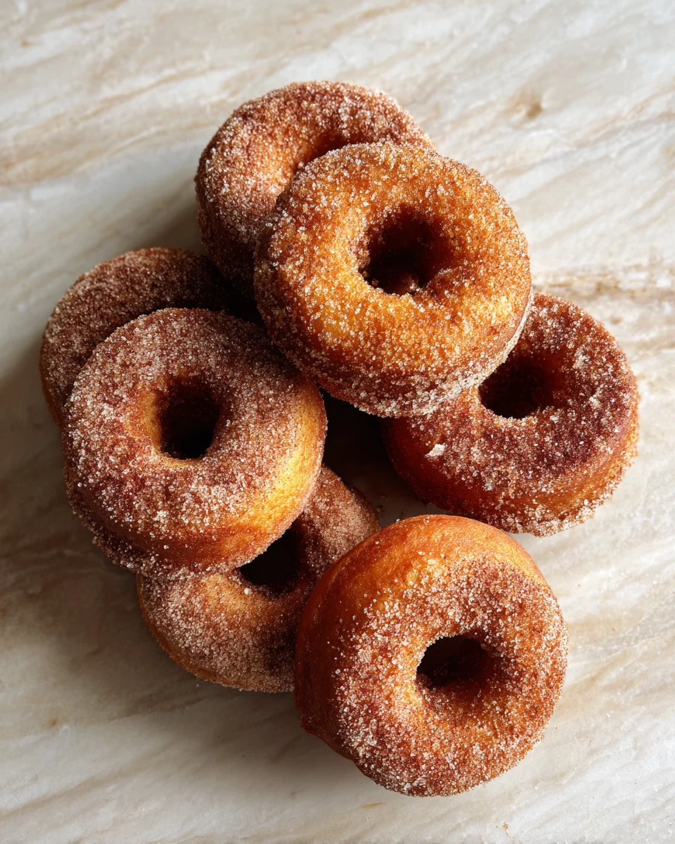 Cinnamon Sugar Pumpkin Donuts