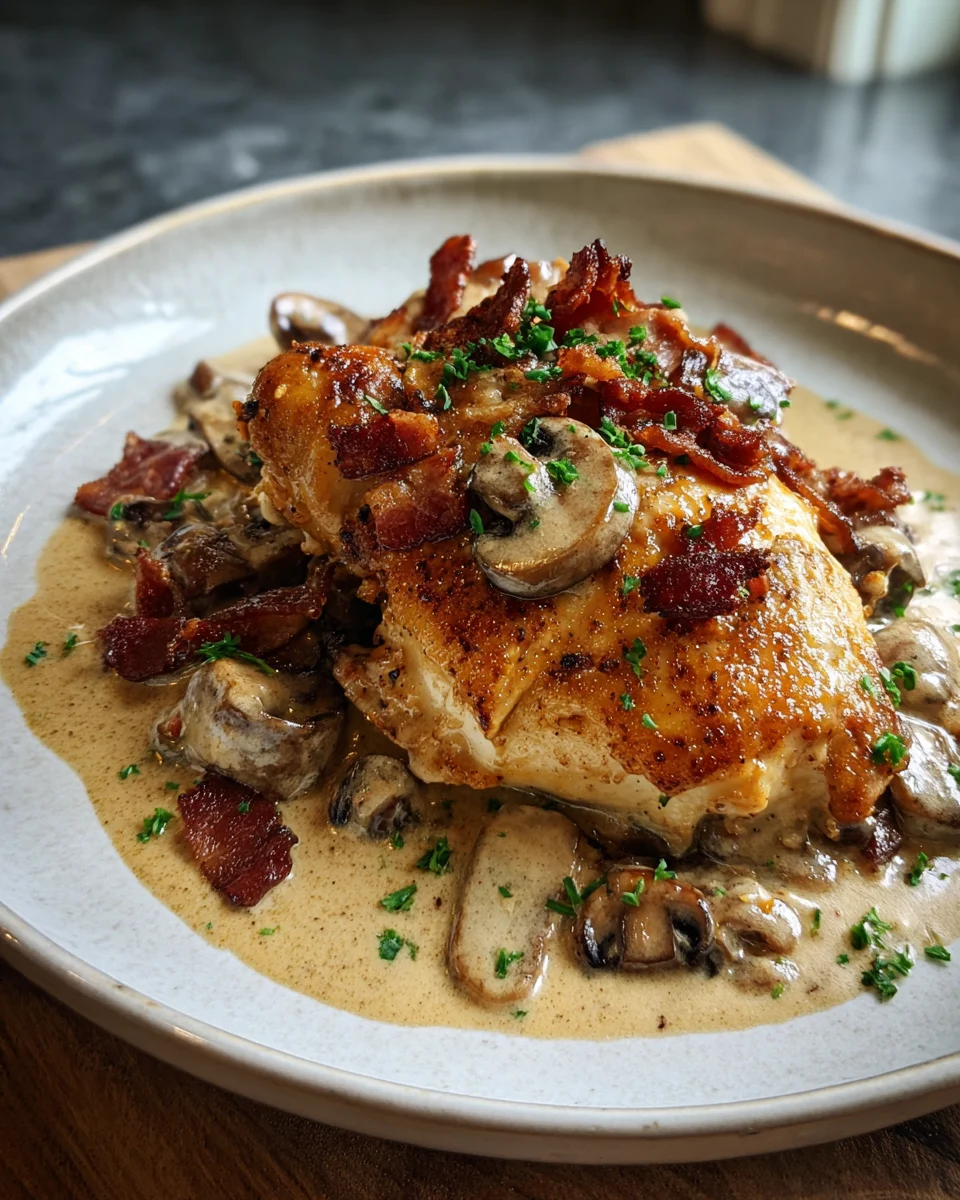 Creamy Bacon Mushroom Chicken