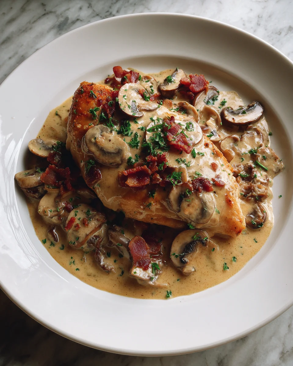 Creamy Bacon Mushroom Chicken