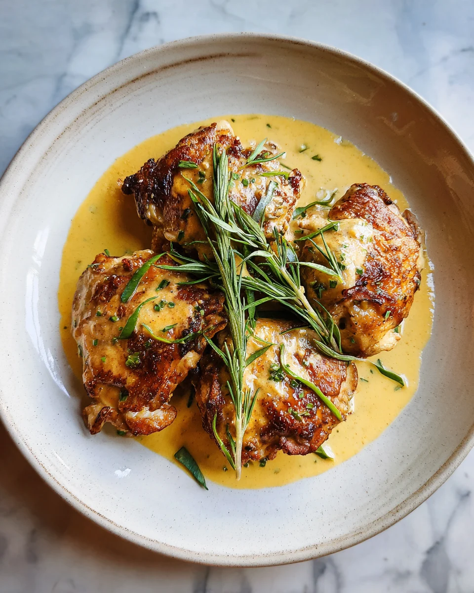 Creamy Dijon Chicken Thighs