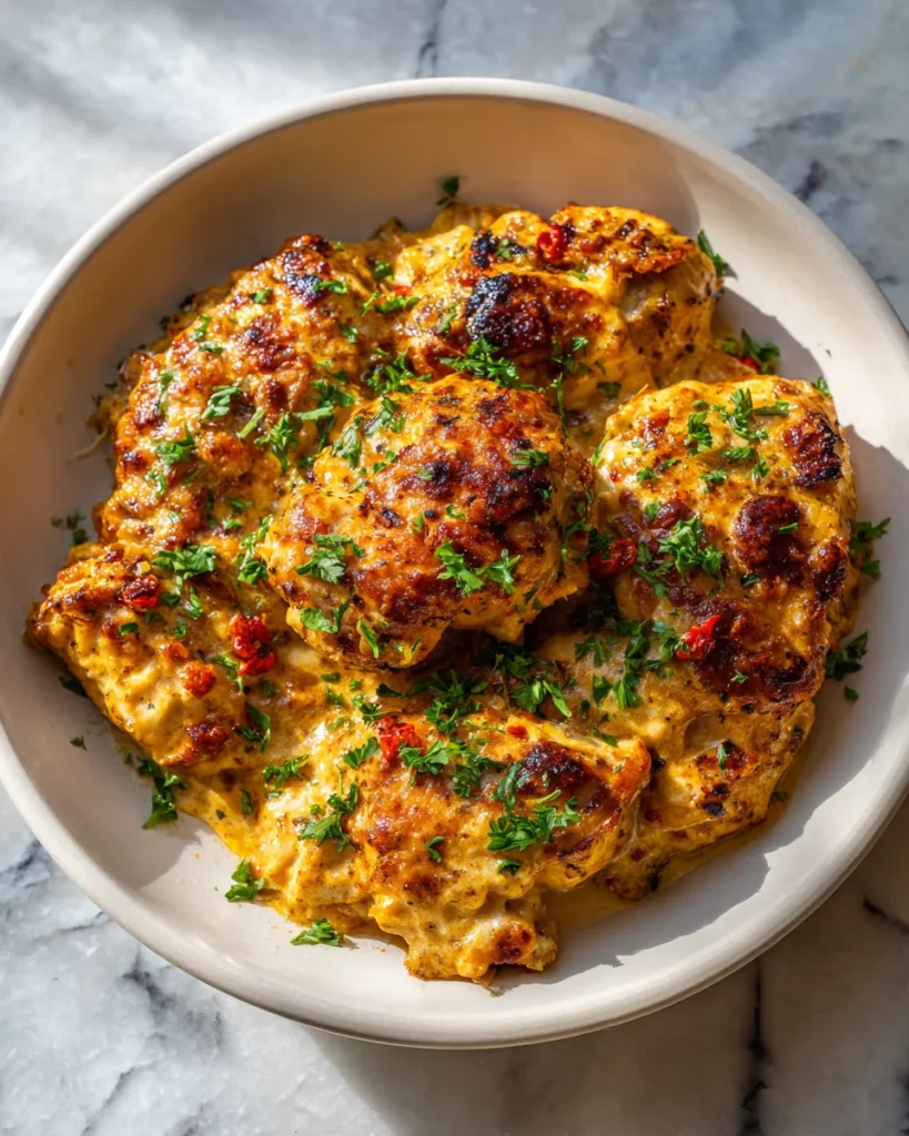 Creamy Garlic Butter Chicken Bake