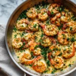 Creamy Garlic Butter Shrimp Skillet