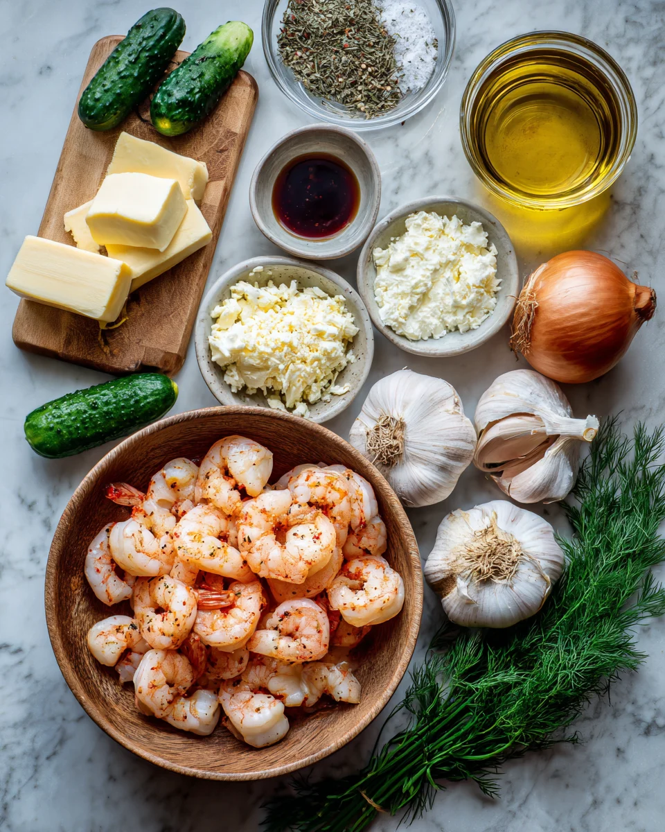 Creamy Garlic Butter Shrimp Skillet