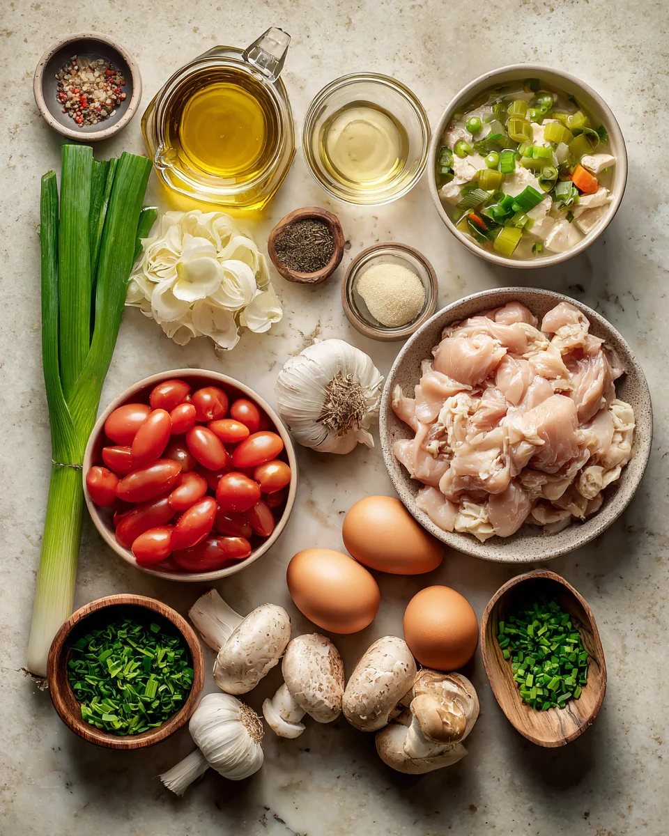 Creamy Garlic Chicken Soup