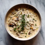 Creamy Mushroom Wild Rice Soup