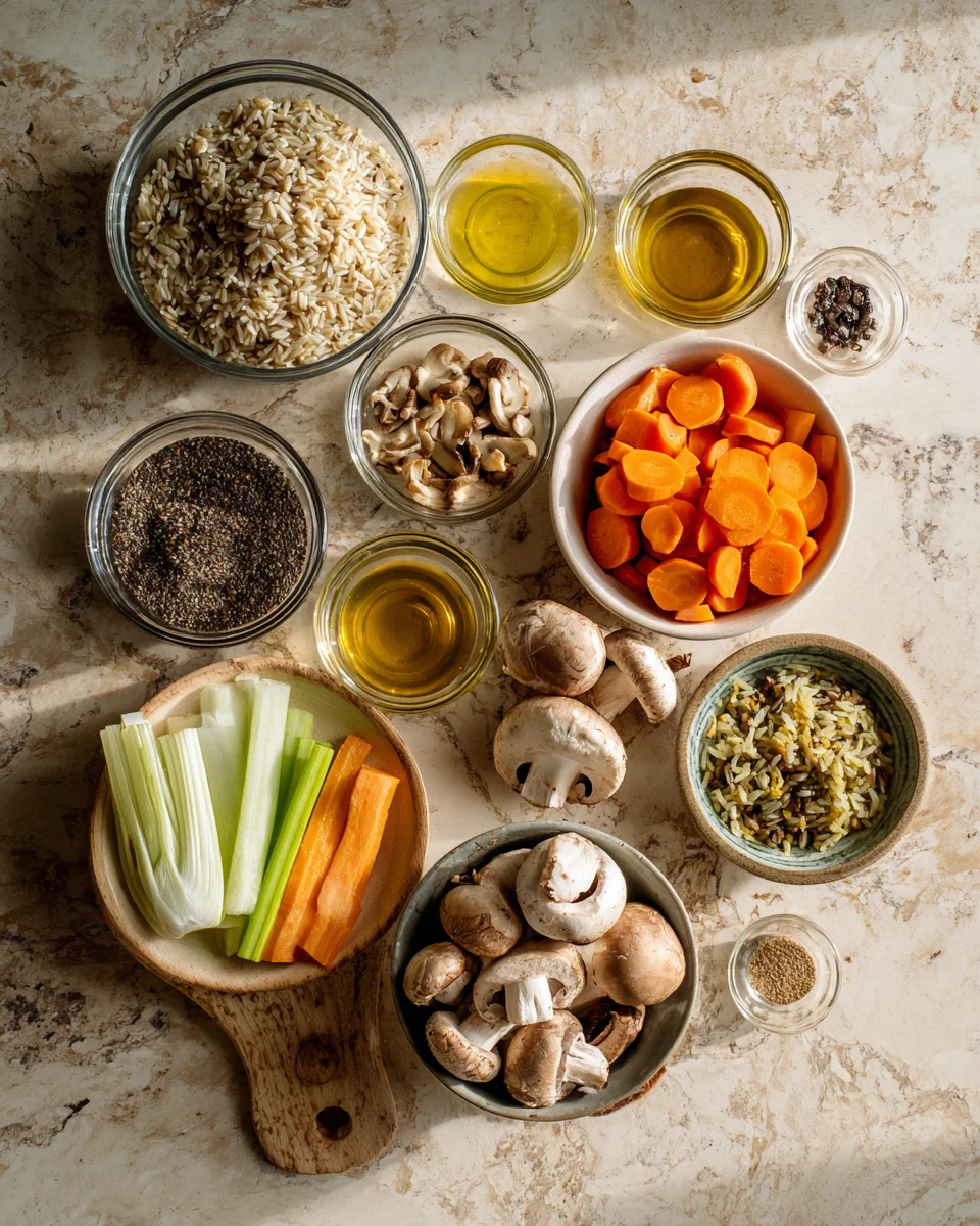 Creamy Mushroom Wild Rice Soup