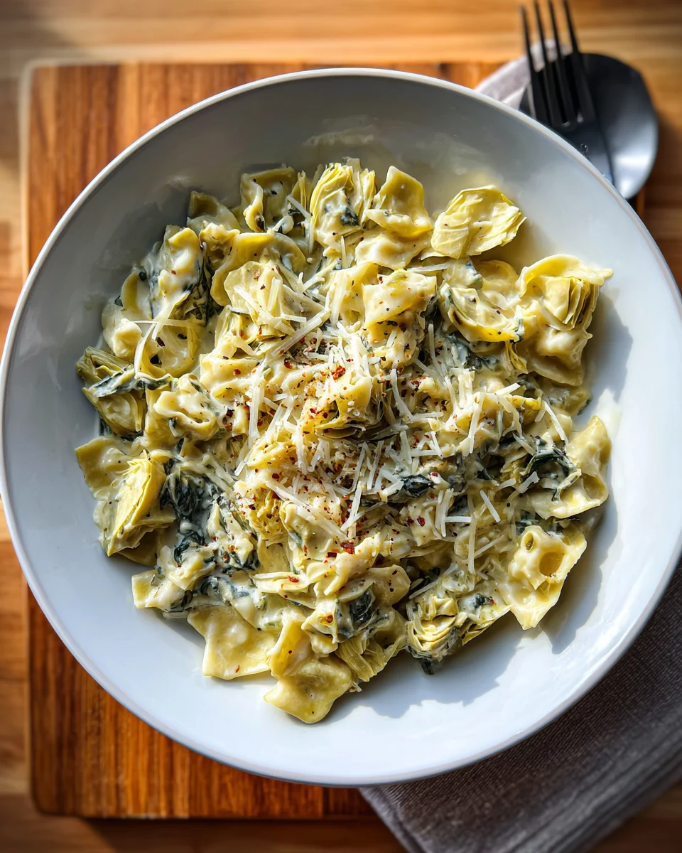 Creamy Spinach Artichoke Pasta