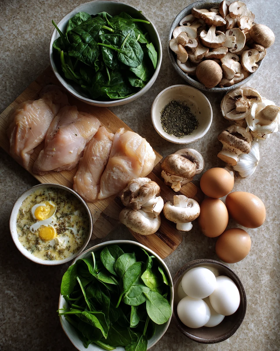 Creamy Spinach Mushroom Chicken