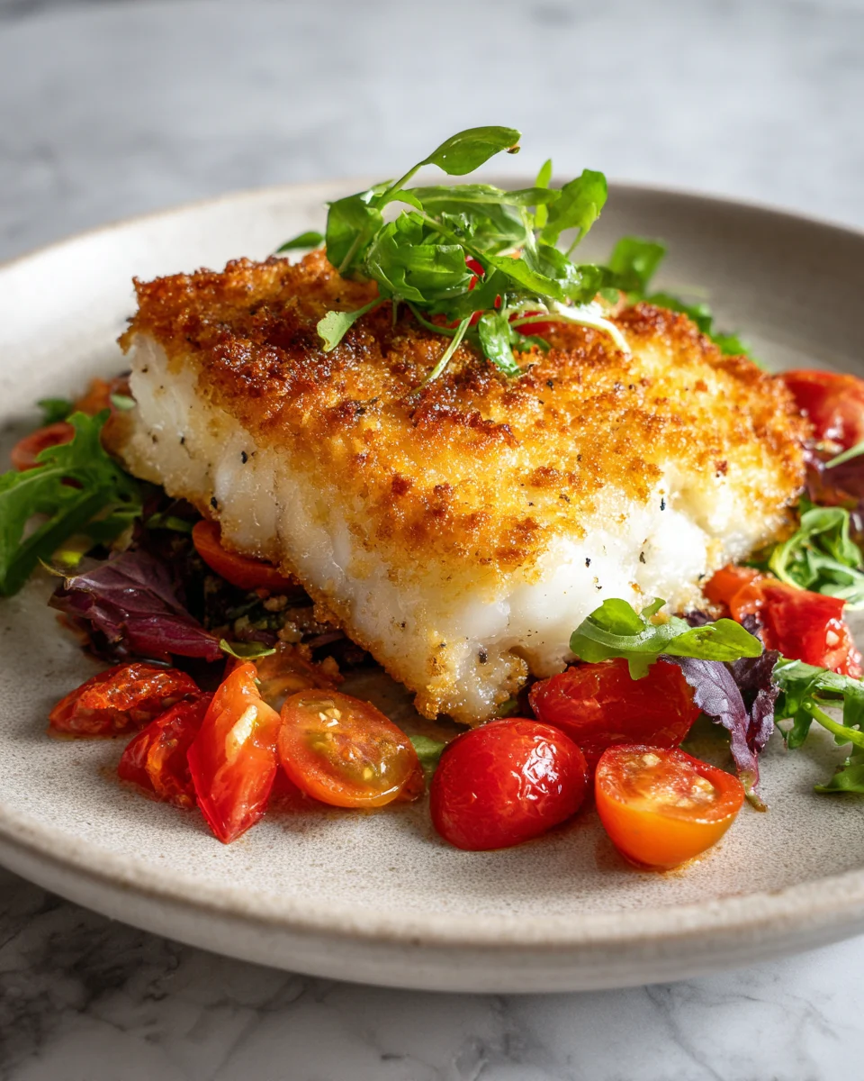 Crispy Parmesan Crusted Cod