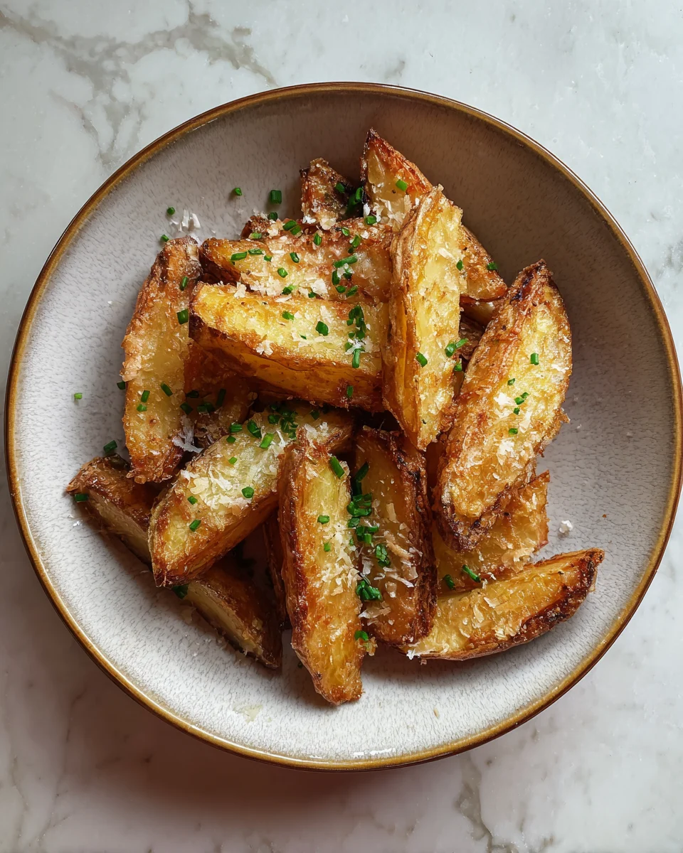 Crispy Parmesan Potato Wedges