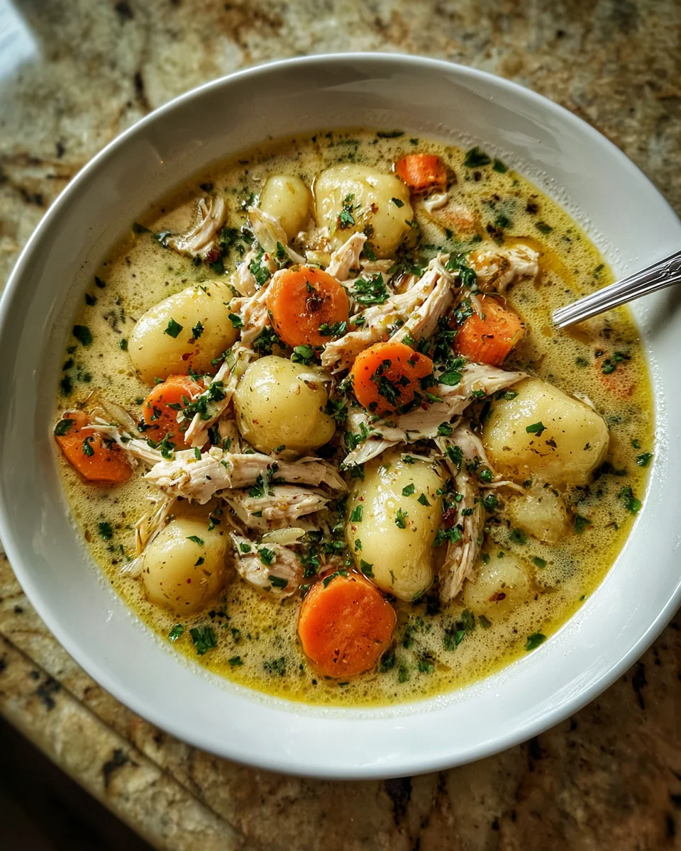 Crock Pot Chicken Gnocchi Soup