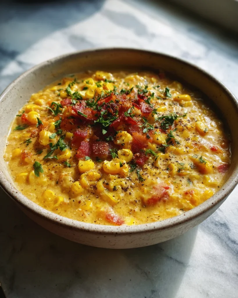 Crockpot Cheesy Corn Chowder