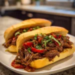 Crockpot Italian Beef Sandwiches