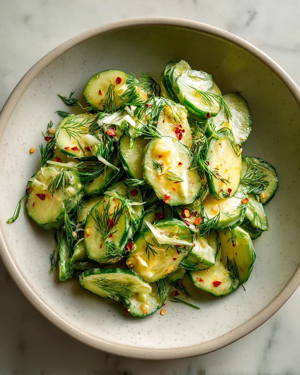 Cucumber Dill Salad: Refreshing and Easy to Make