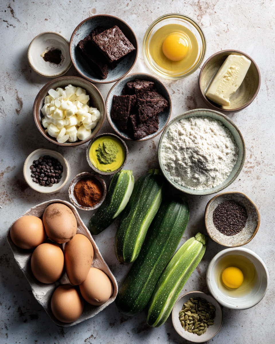 Flourless Zucchini Brownies