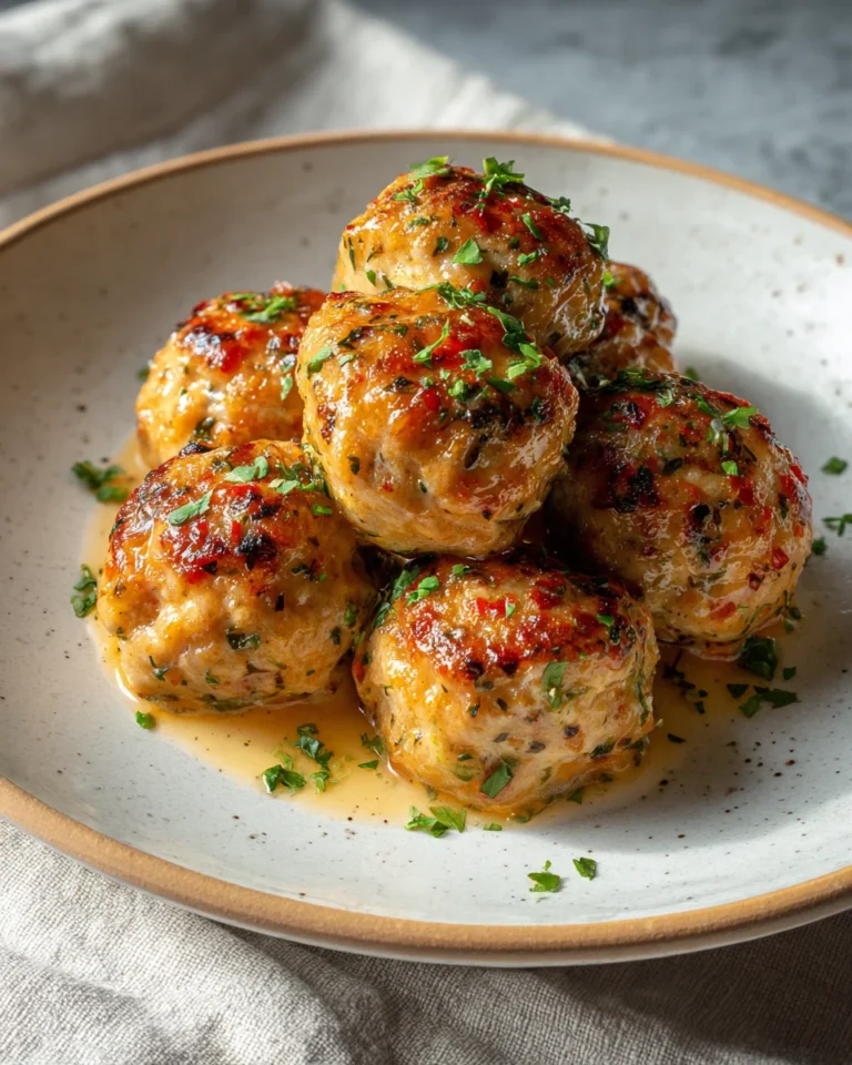 Garlic Herb Chicken Meatballs