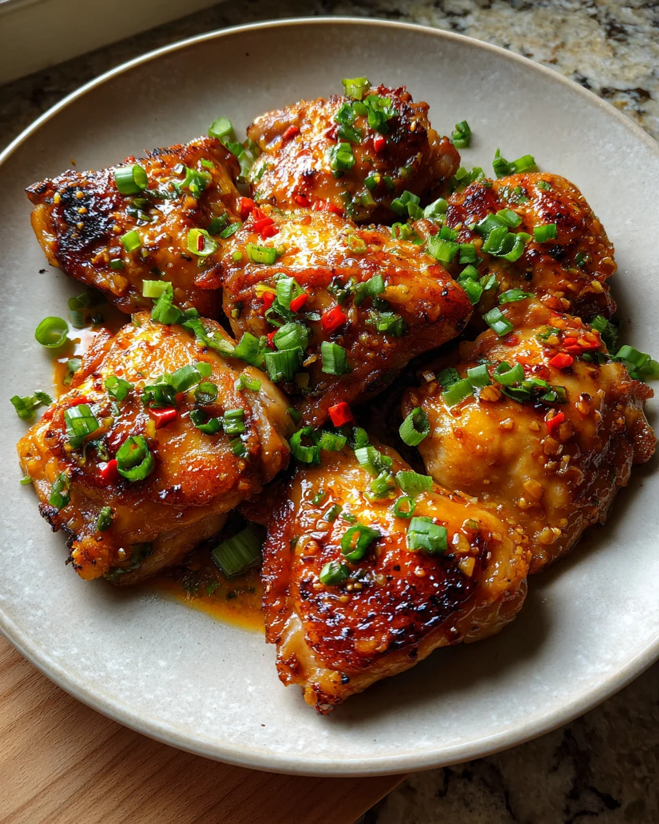 Honey Garlic Chicken Thighs