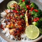 Honey Lime Chicken Rice Bowls