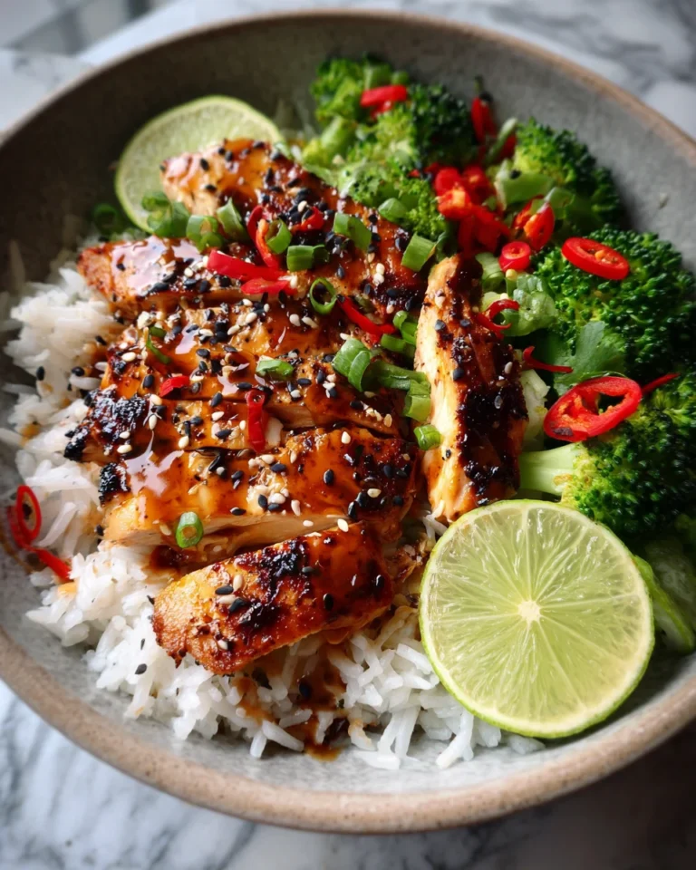 Honey Lime Chicken Rice Bowls