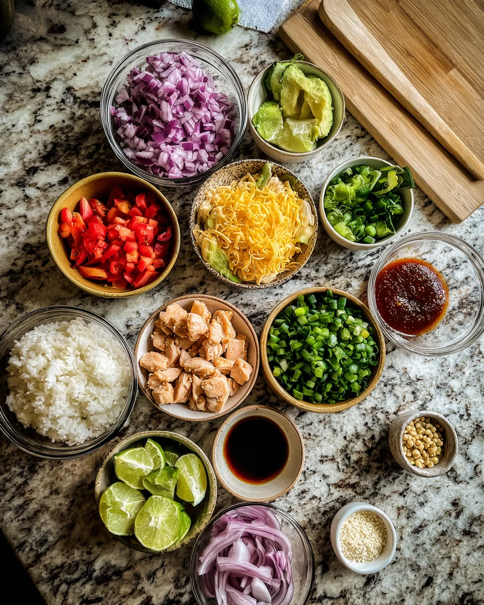 Honey Lime Chicken Rice Bowls
