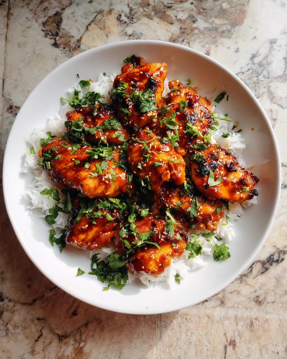 Hot Honey Garlic Chicken