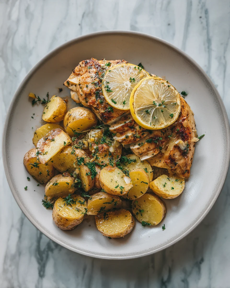 Lemon Garlic Chicken and Potatoes