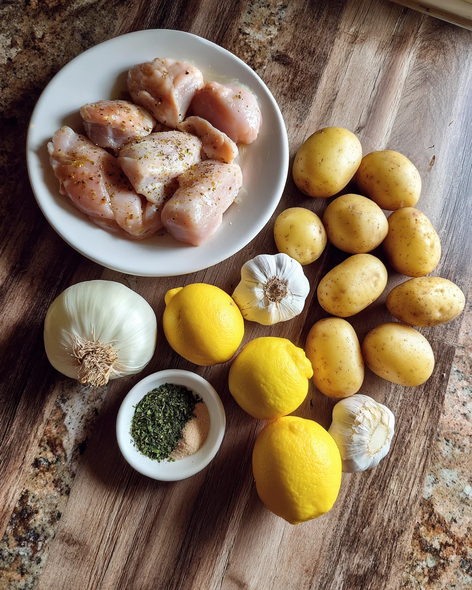 Lemon Garlic Chicken and Potatoes
