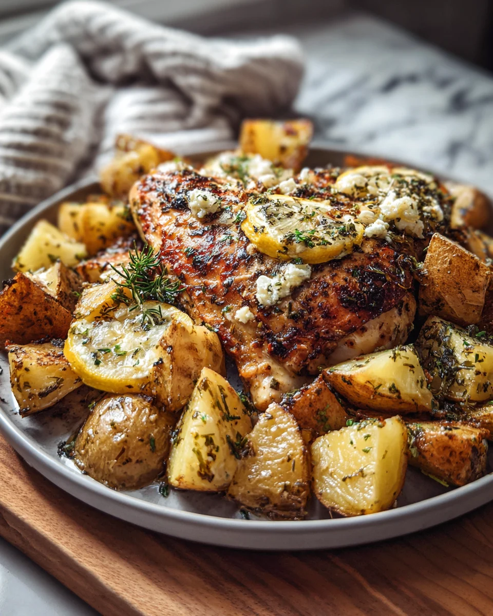 Lemon Garlic Chicken and Potatoes