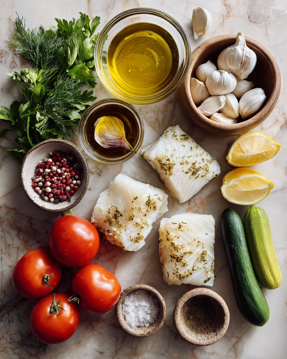 Mediterranean Baked Cod