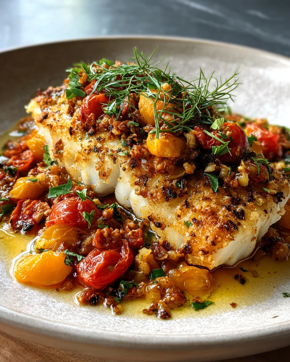 Mediterranean Baked Cod