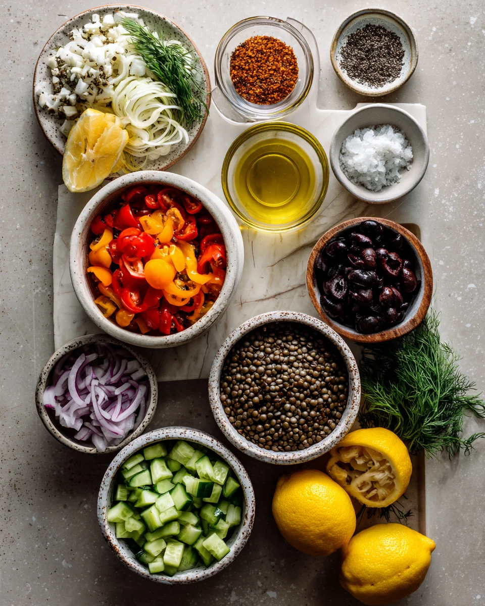 Mediterranean Lentil Salad