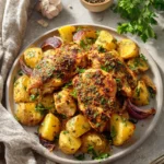 One-Pan Garlic Chicken Potatoes