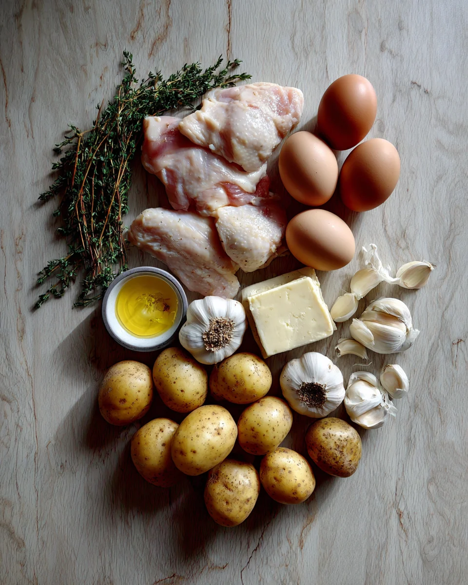 One-Pan Garlic Chicken Potatoes