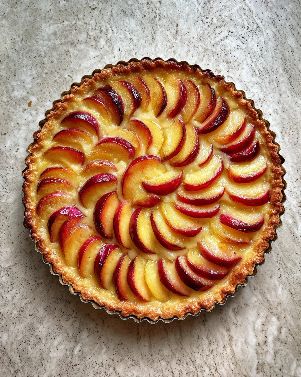 Peach Puff Pastry Tart