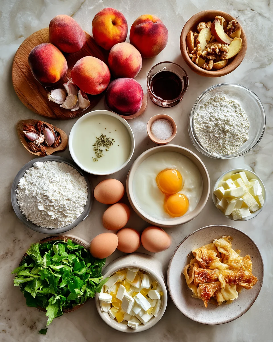 Peach Puff Pastry Tart
