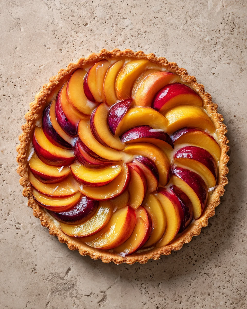 Peach Puff Pastry Tart