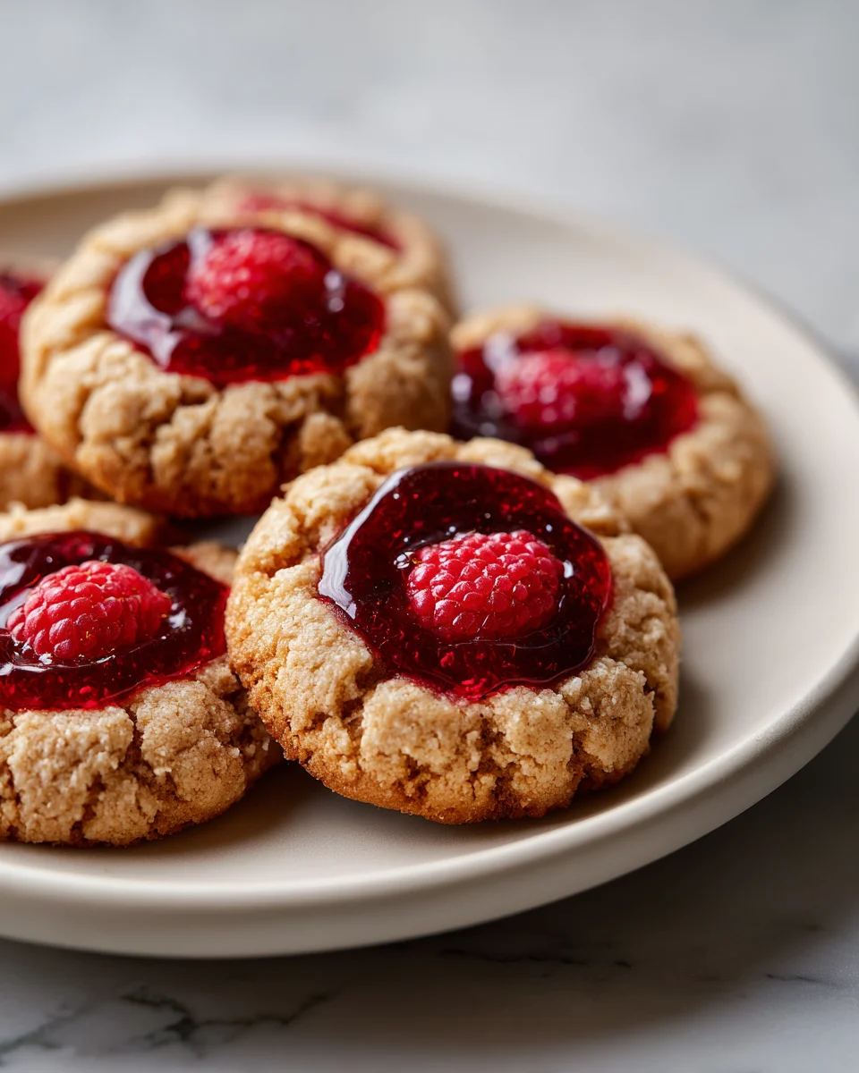 Raspberry Thumbprint Cookies