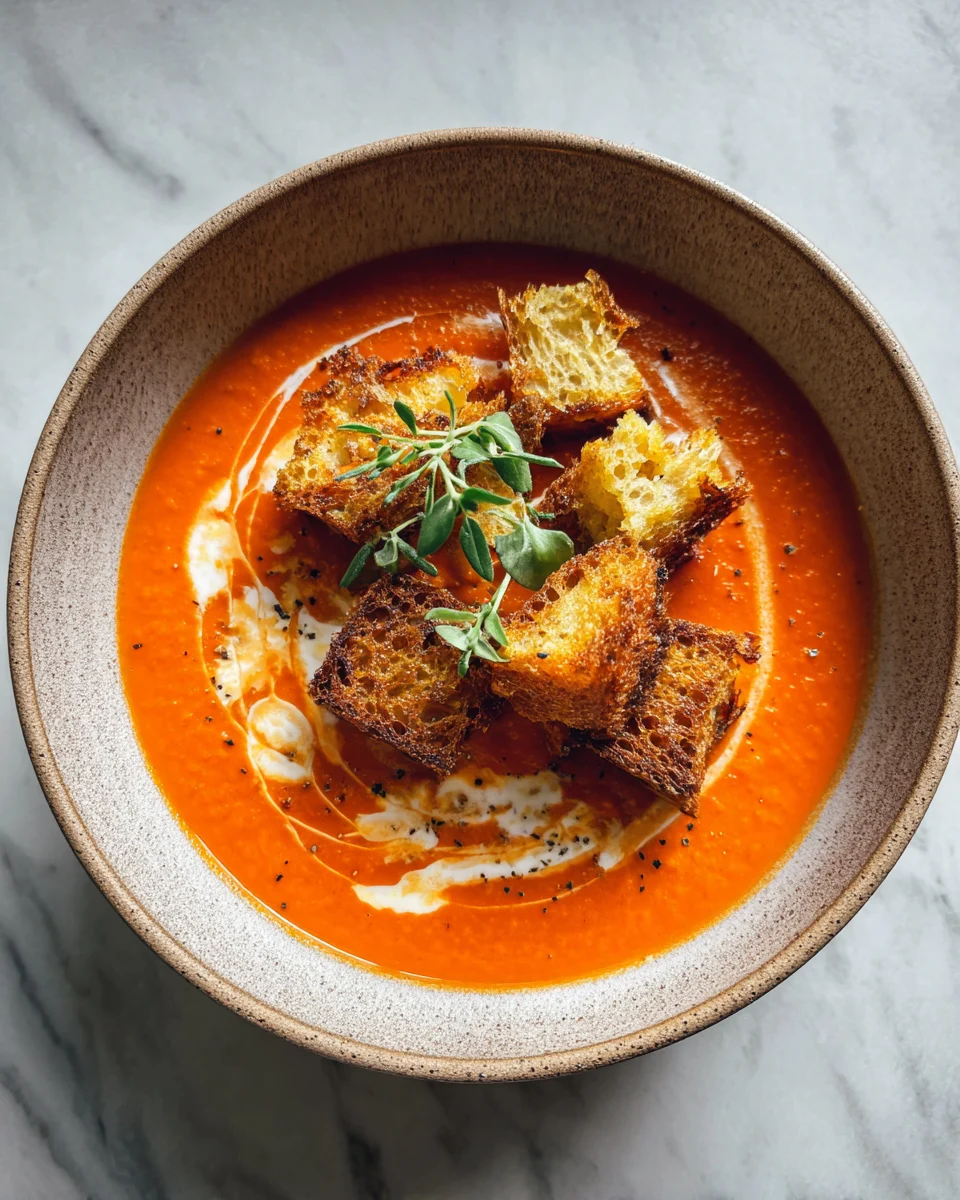 Roasted Red Pepper Tomato Soup
