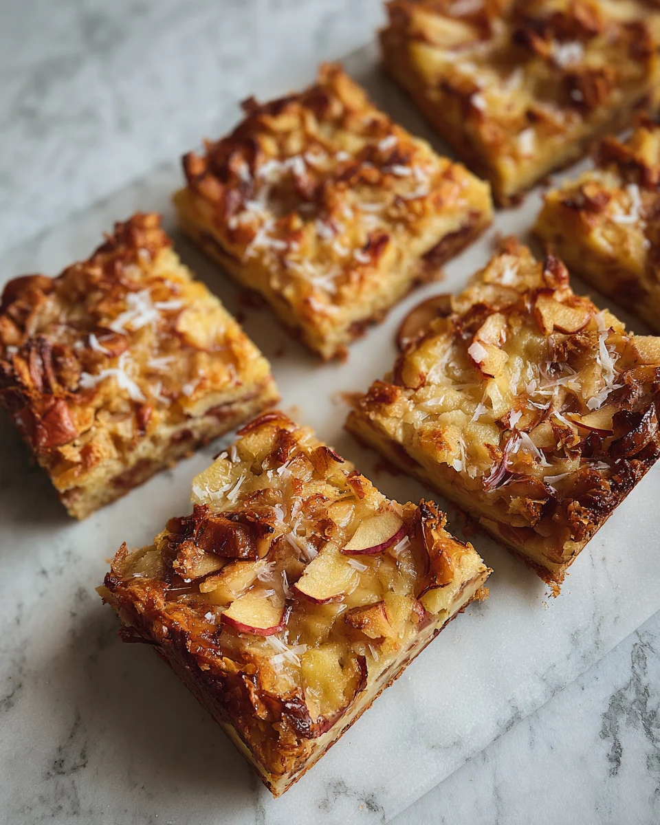 Salted Caramel Apple Bars