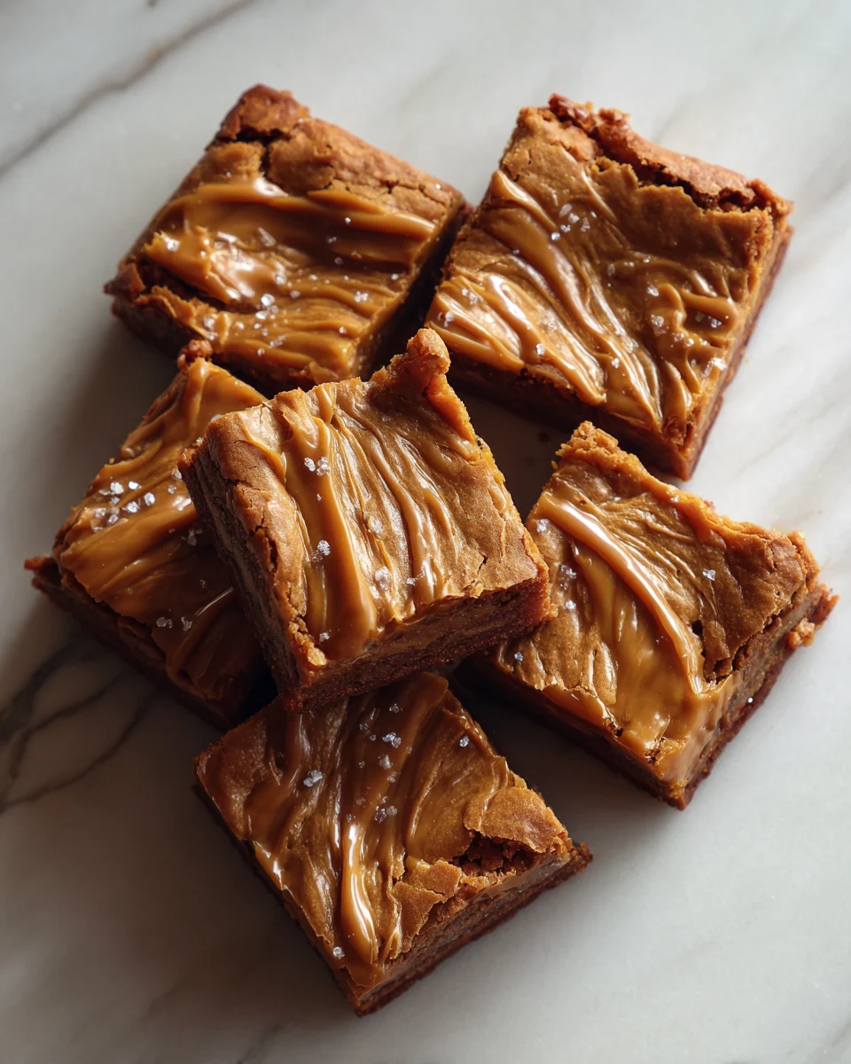 Salted Caramel Blondies