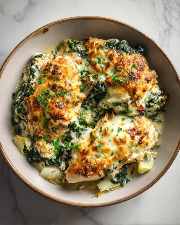 Spinach Artichoke Chicken Bake